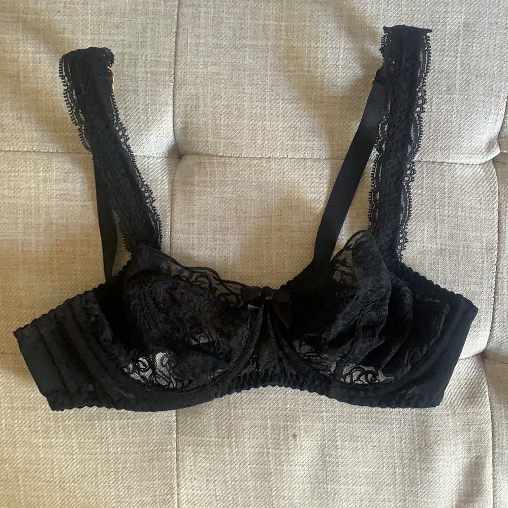 Agent Provocateur 34B delicate black lace bra.
